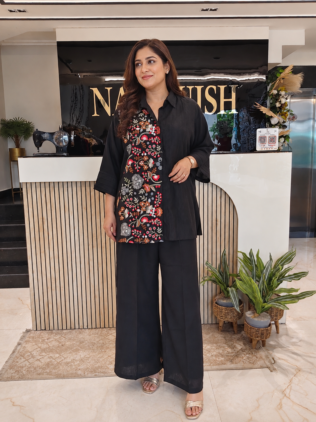 Black Cotton Co-ord Set
Designer Cotton Kurta Palazzo Set
Resham Sequins Work Co-ord Set
Casual Party Wear Co-ord Outfit
Luxury Ethnic Wear