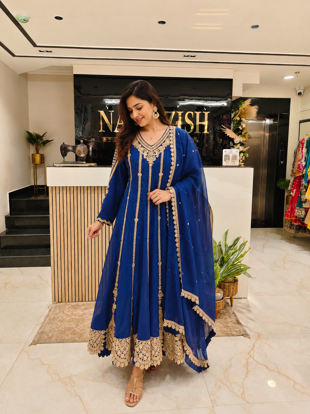 Blue Cotton Anarkali Set
Designer Cotton Anarkali Suit
Zari Resham Work Anarkali
Festive Wear Cotton Anarkali
Premium Ethnic Wear