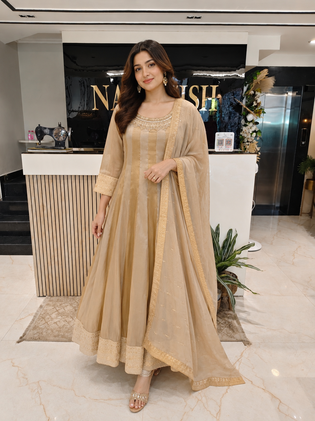 Golden Designer Anarkali
Tissue Palazzo Set Women
Kutdana Mirror Work Outfit
Wedding Wear Suit India
Luxury Party Wear Dress