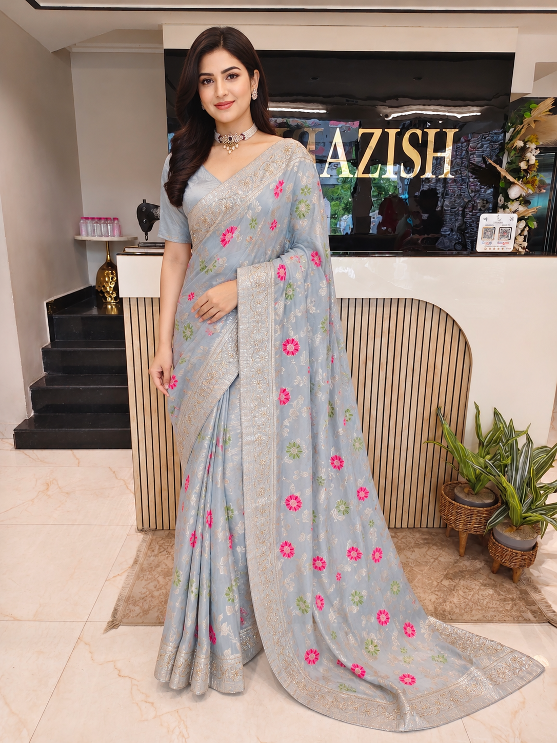 Silver Silk Saree
Meenakari Work Saree
Kutdana Work Saree
Designer Silk Saree
Wedding Wear Saree