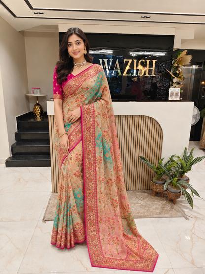 Multi Georgette Saree