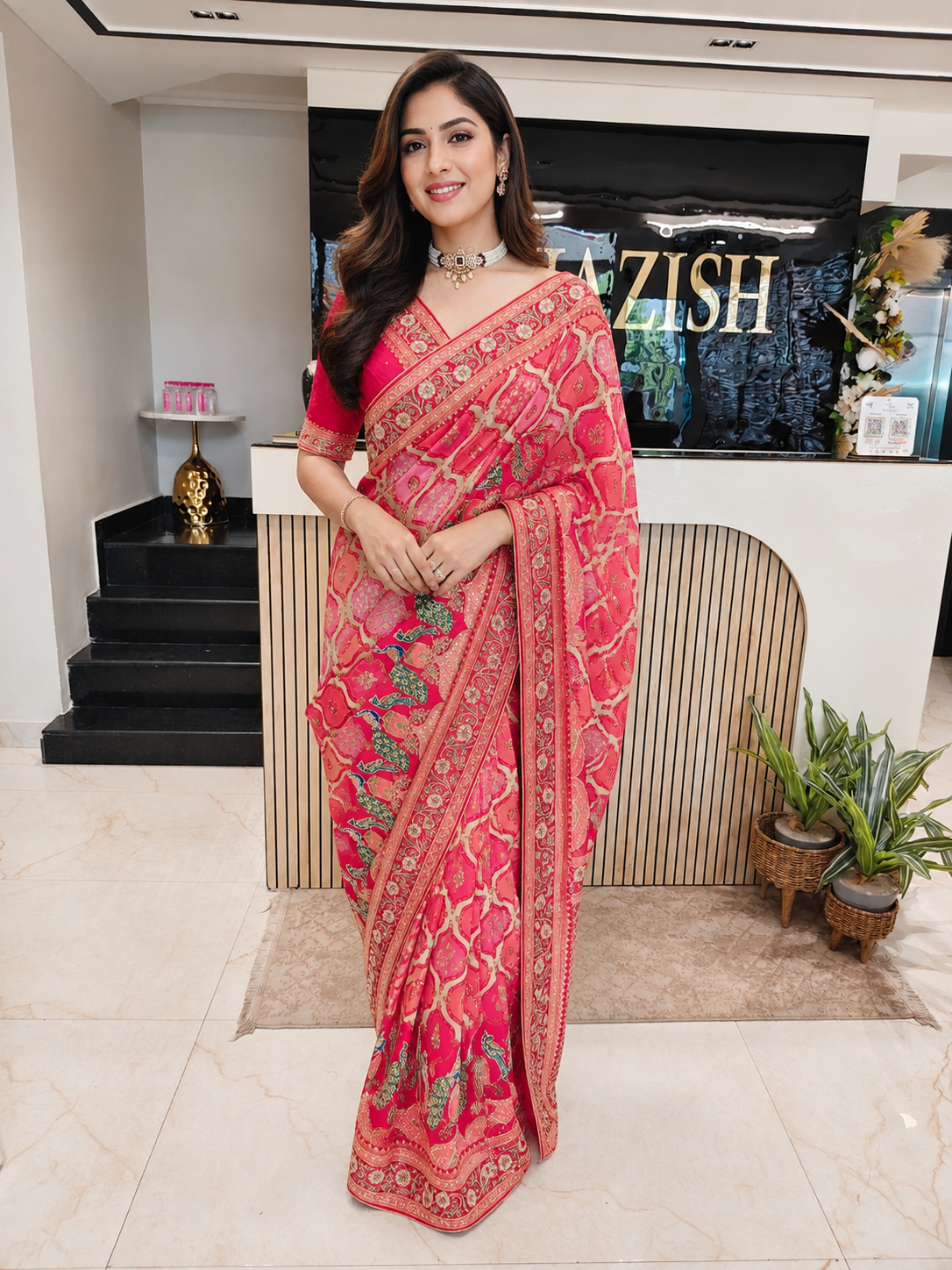 Red Modal Silk Saree
Birds Motif Saree
Dabka Work Saree
Designer Party Wear Saree
Wedding Wear Saree
