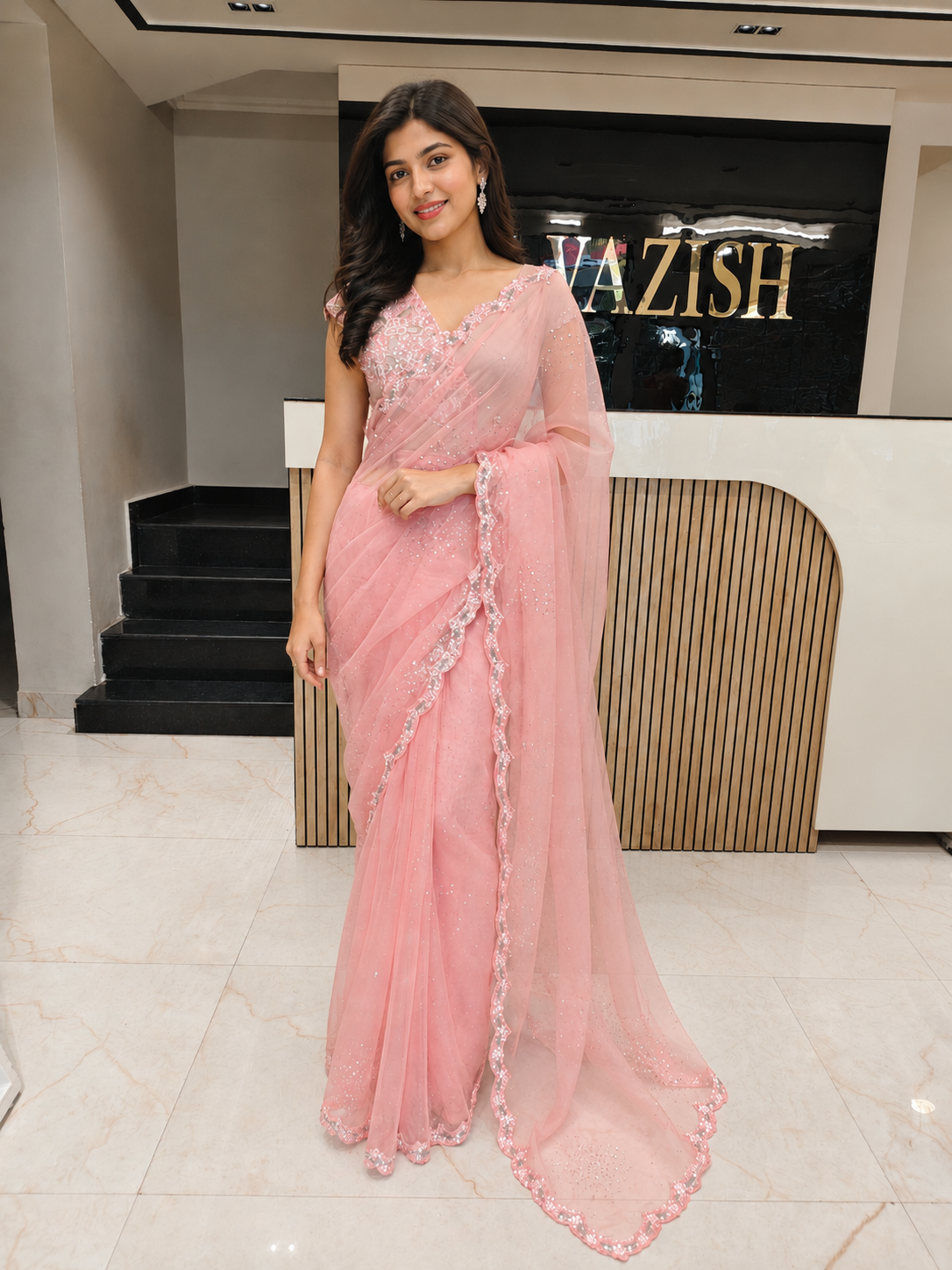 Peach Organza Saree
Kutdana Work Saree
Dabka Work Saree
Designer Organza Saree
Wedding Wear Saree