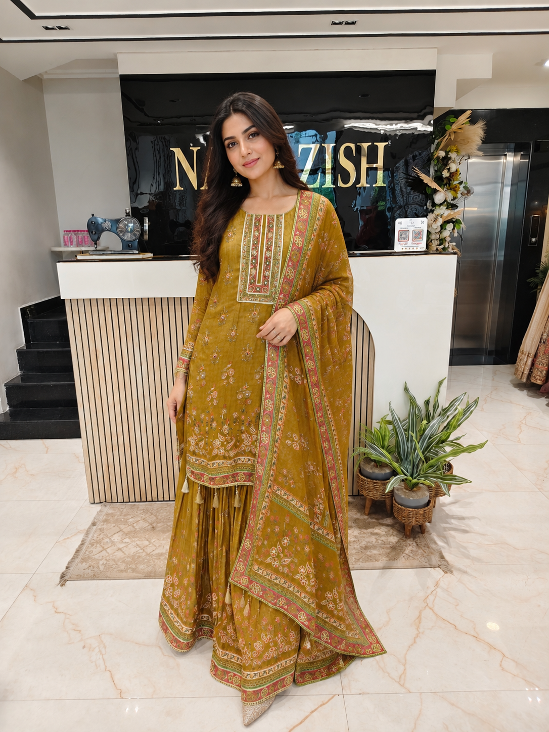 Mustard Tissue Sharara Set
Designer Sharara Suit
Wedding Wear Sharara
Festive Party Wear Ethnic Set
Tissue Designer Suit