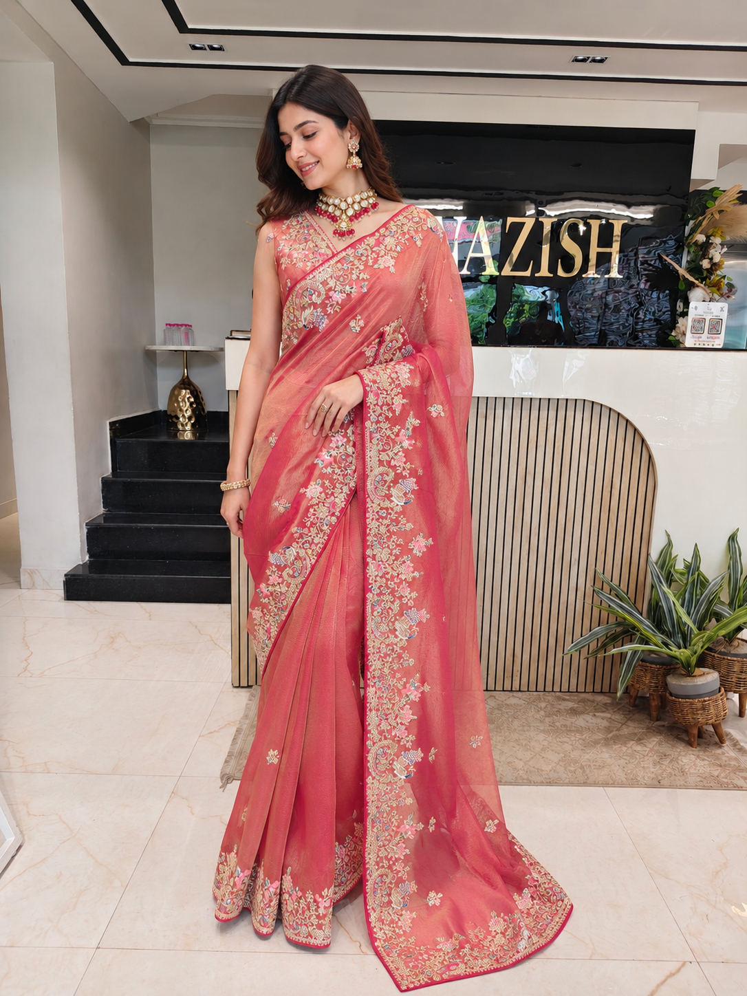 Rust Crush Tissue Saree
Designer Crush Tissue Saree
Wedding Wear Saree
Festive Party Wear Saree
Handwork Designer Saree