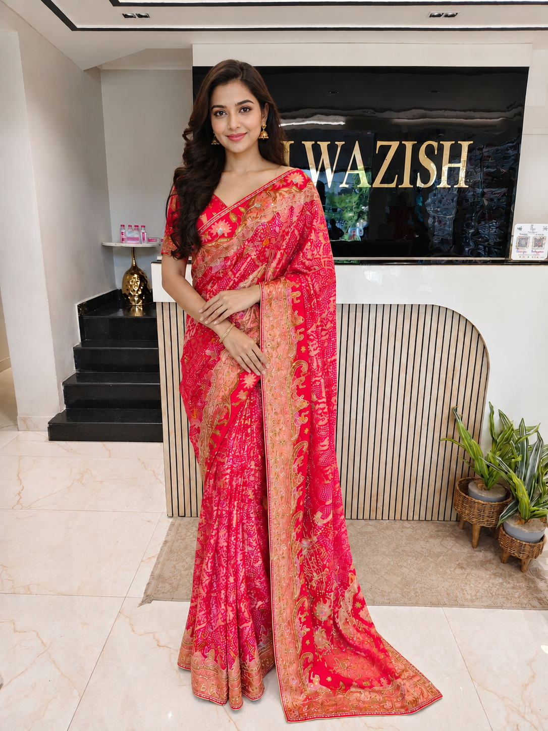 Orange Maroon Silk Saree
Kutdana Work Saree
Stone Work Saree
Designer Silk Saree
Wedding Wear Saree