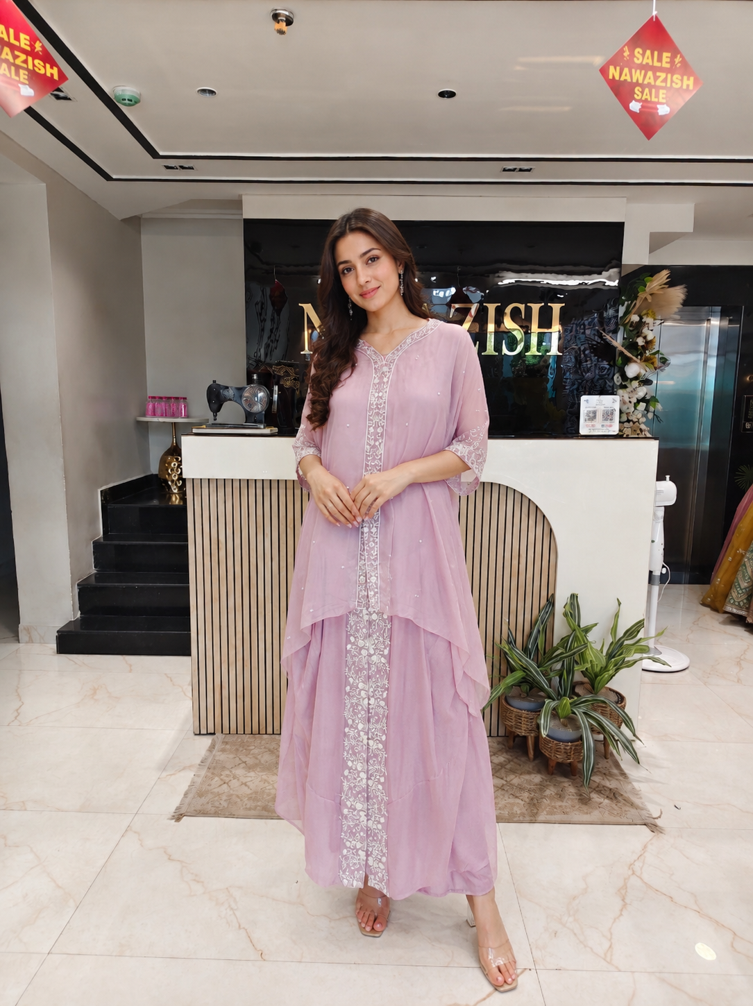 Lavender Indo Western Set
Designer Tulip Set Women
Sequins Work Ethnic Outfit
Contemporary Wedding Wear India
Luxury Fusion Wear Women