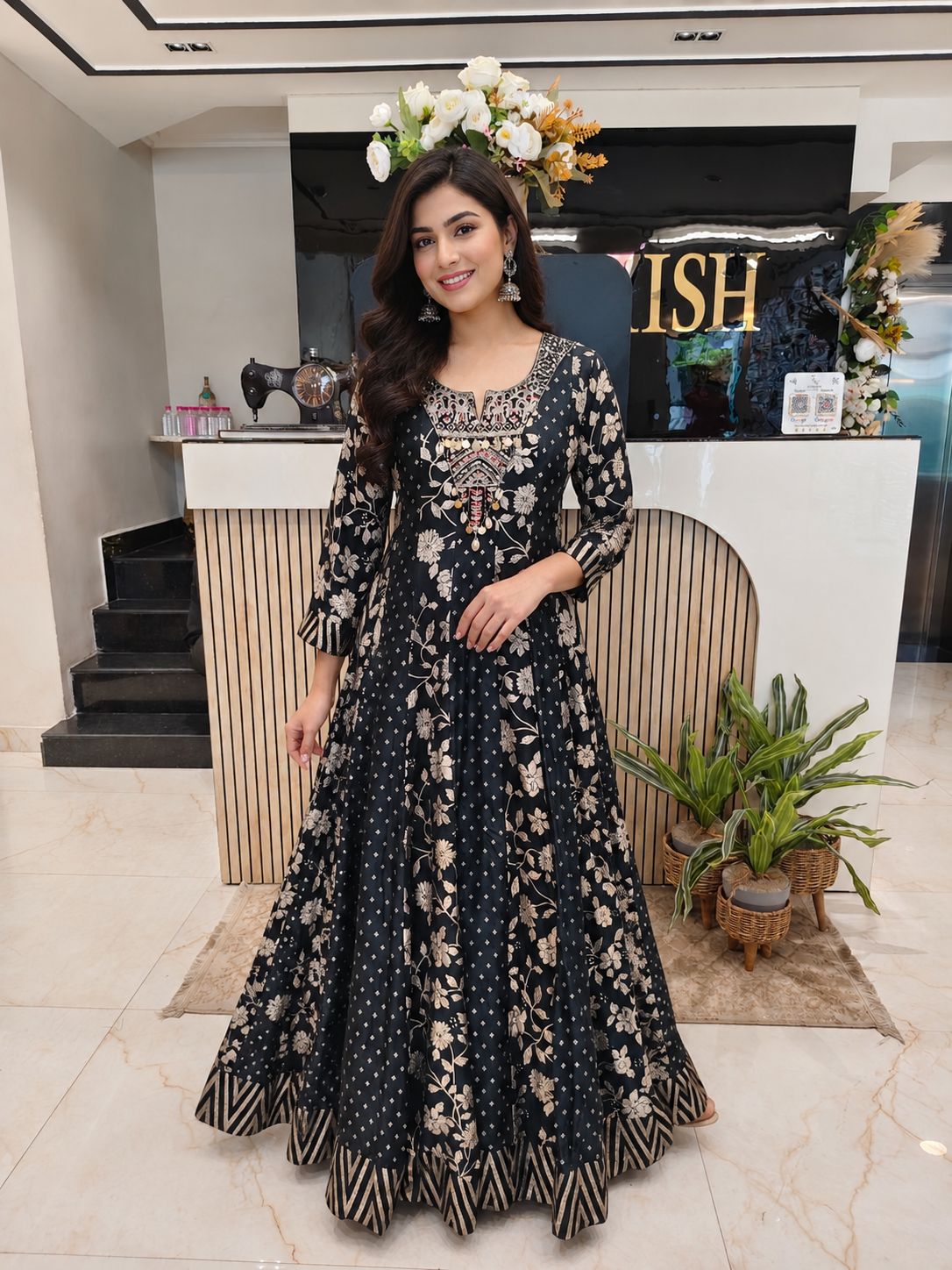 Black Designer Anarkali
Mirror Work Festive Wear
Crepe Anarkali for Women
Wedding Wear Anarkali India
Luxury Party Wear Dress