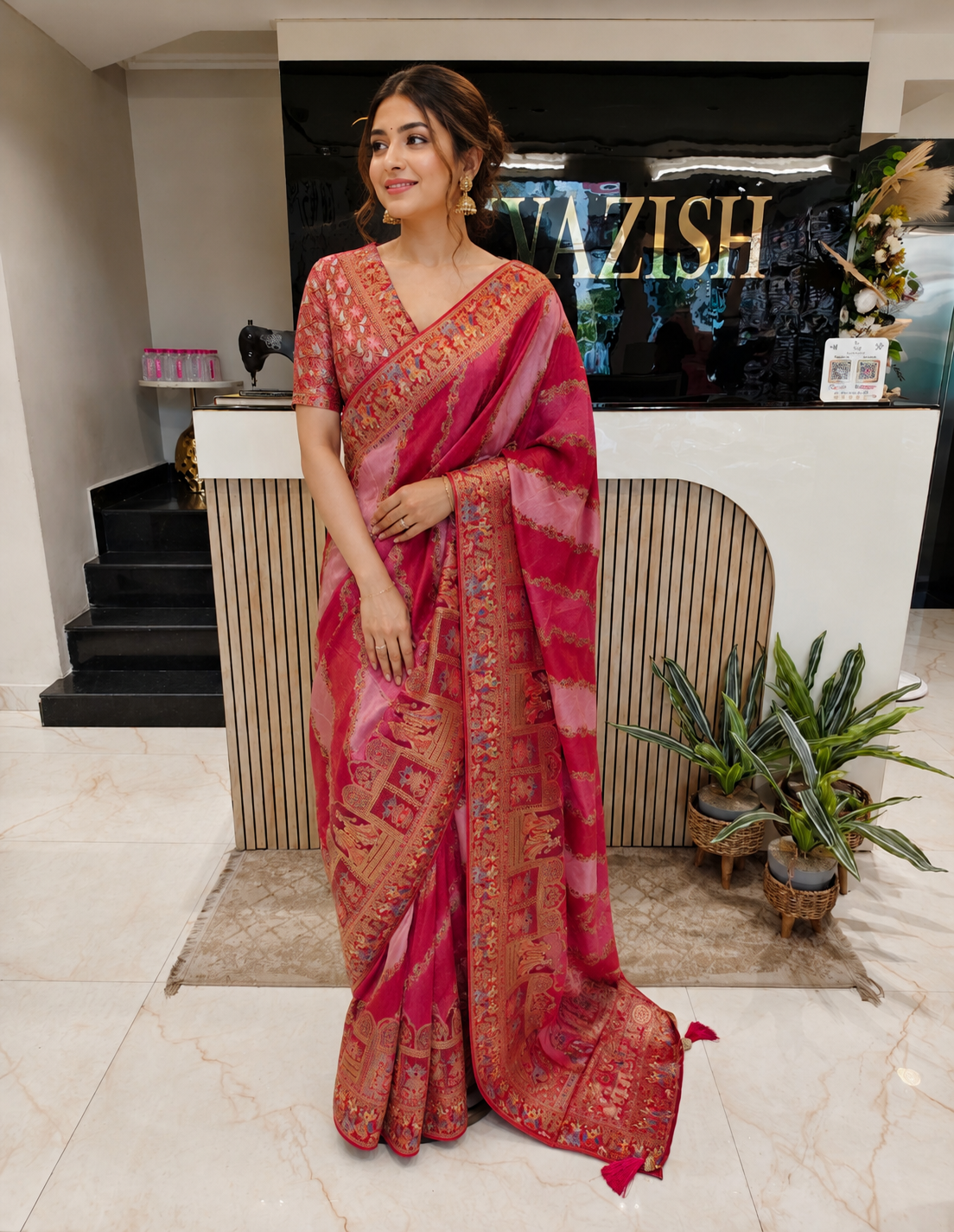 Onion Pink Tissue Saree
Darbari Zari Saree
Woven Tissue Saree
Designer Wedding Saree
Festive Wear Saree