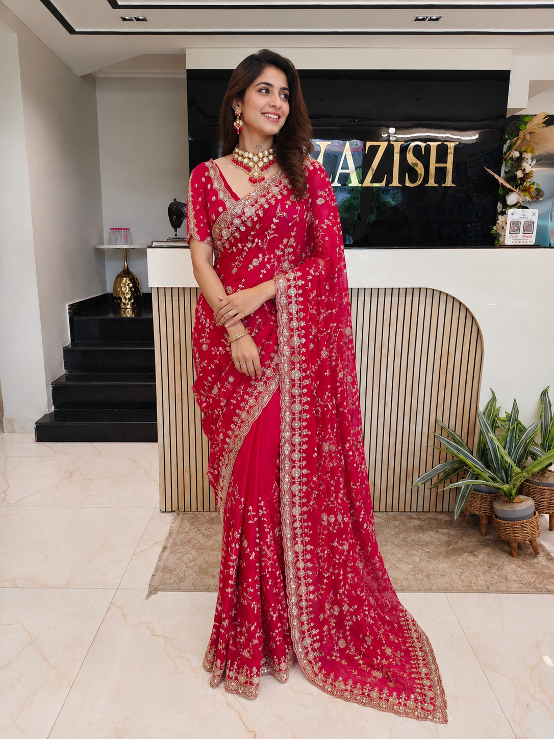 Cherry Red Jimmy Choo Saree
Designer Jimmy Choo Saree
Wedding Wear Saree
Festive Party Wear Saree
Handwork Designer Saree