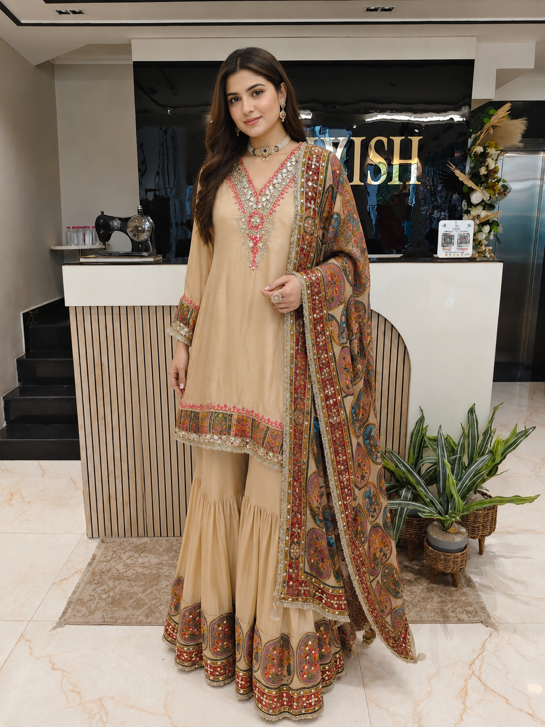 Cream Sharara Set
Tissue A-Line Kurta Set
Designer Sharara Suit
Wedding Wear Sharara
Festive Party Wear Ethnic Set