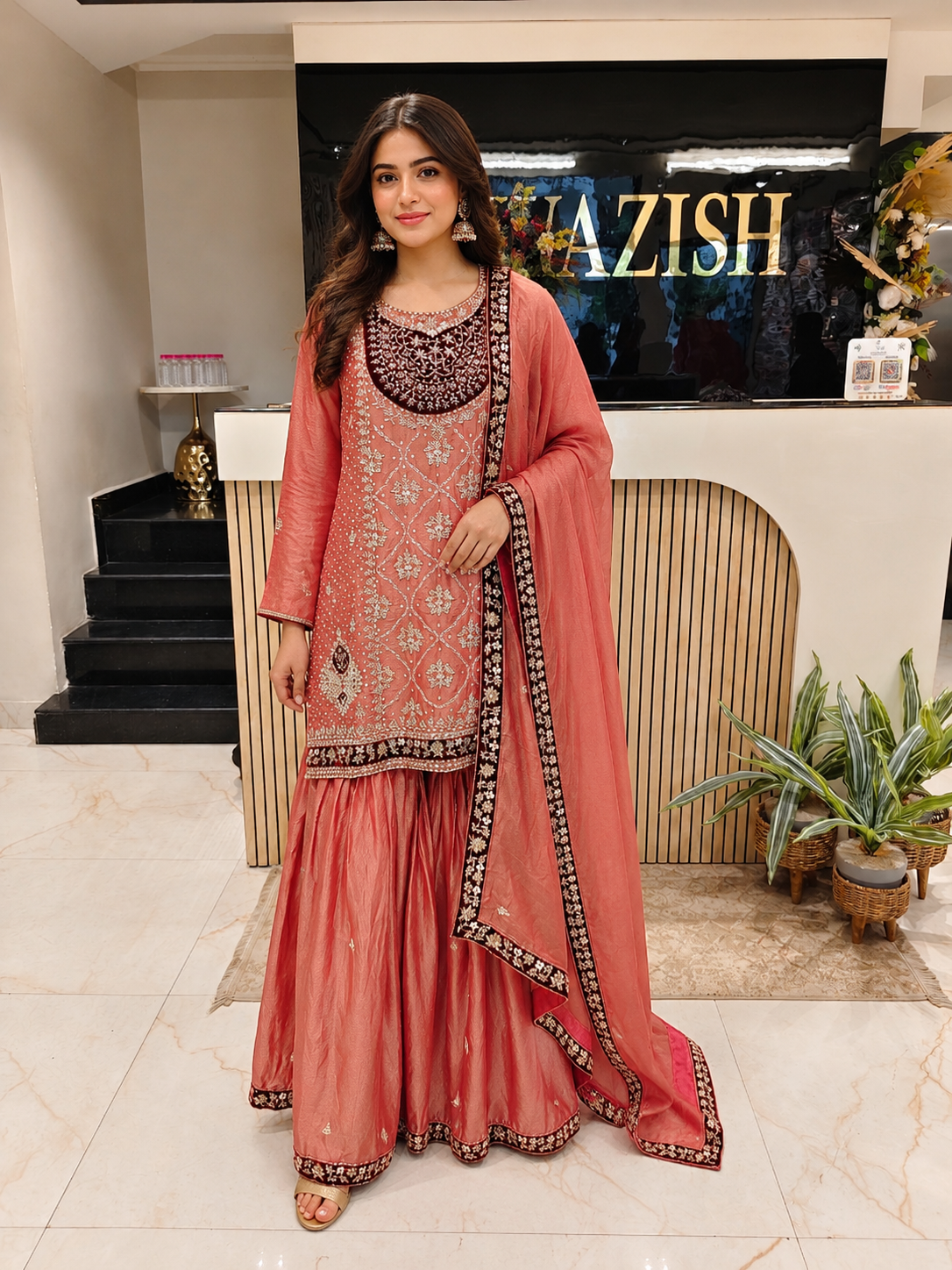 Rust Tissue Kurta Garara Set
Designer Garara Suit
Wedding Wear Garara Set
Festive Party Wear Ethnic Set
Tissue Designer Suit