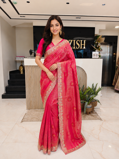 Red Crepe Saree
Mirror Work Saree
Zari Work Saree
Designer Party Wear Saree
Wedding Wear Saree
