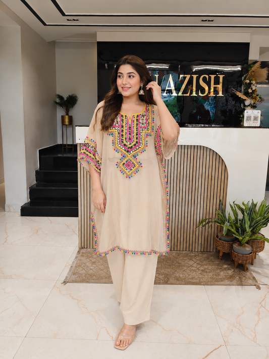 Golden Self Tissue Indo-Western Kaftan
Designer Kaftan Pant Set
Resham Mirror Work Kaftan
Party Wear Indo-Western Kaftan
Luxury Ethnic Wear