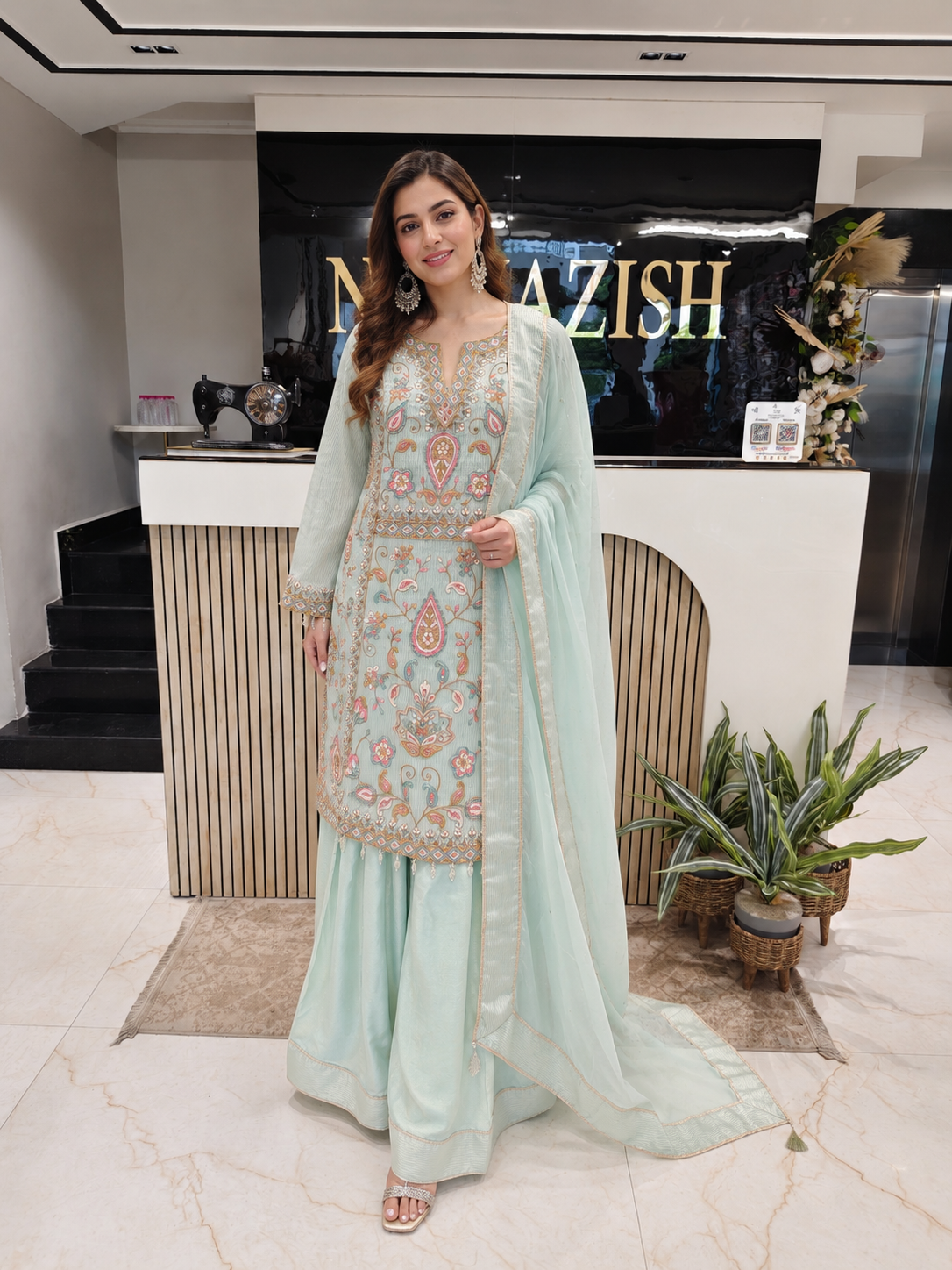 Green Farshi Salwar Set
Tissue Farshi Salwar Suit
Designer Kurta Set
Wedding Wear Farshi Suit
Festive Party Wear Ethnic Set