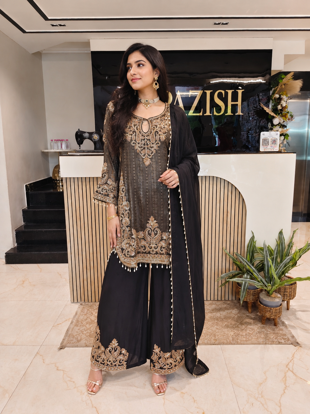 Black Farshi Salwar Set
Jacquard Tissue Kurta Set
Designer Farshi Salwar Suit
Wedding Wear Farshi Suit
Festive Party Wear Kurta Set