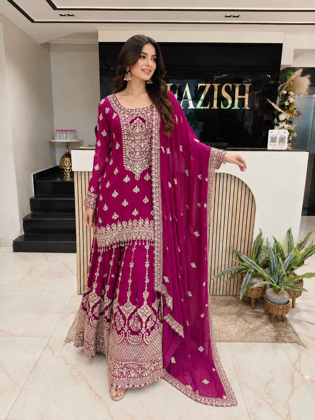 Wine Georgette Sharara Set
Designer Sharara Suit
Wedding Wear Sharara
Festive Party Wear Sharara
Georgette Ethnic Set