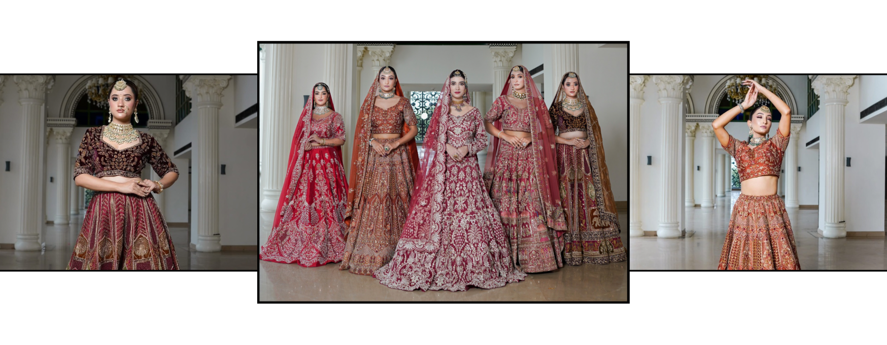 Explore the best bridal lehengas by Nawazish, crafted in the most luxurious fabrics and adorned with intricate hand embroidery. Each lehenga blends timeless tradition with contemporary design, perfect for the modern Indian bride who seeks elegance, grace, and grandeur. From classic reds to unique pastels, our couture bridal lehengas reflect unmatched craftsmanship and trendsetting style.