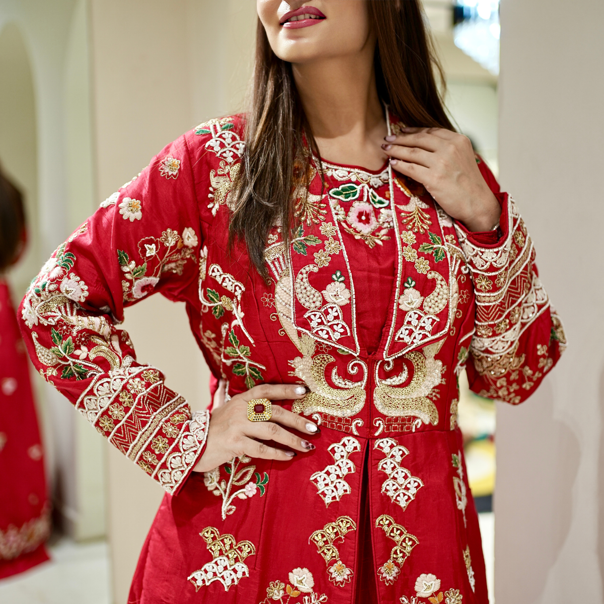 Discover the widest range of trendy Indo-Western outfits at Nawazish—crafted for every size, every style, and every celebration. From elegant co-ords to fusion dresses and draped silhouettes, our collection blends Indian aesthetics with modern fashion. Available in plus sizes and affordable price ranges, Nawazish makes designer Indo-Western wear accessible to every woman.