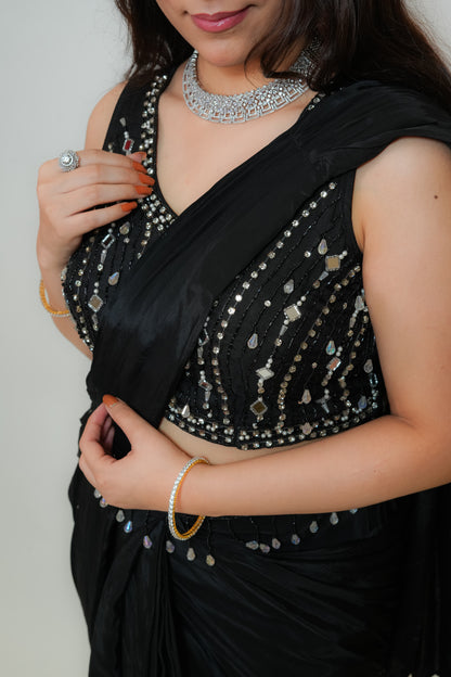 Black Amour drape saree
