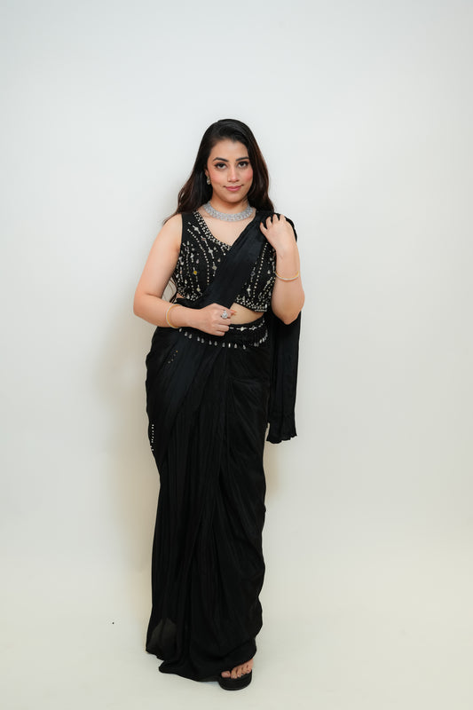 Black Amour drape saree